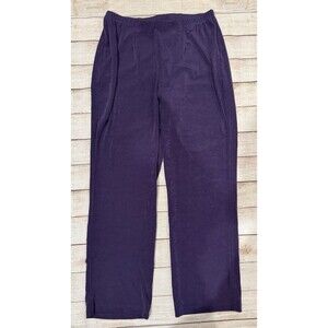 Chicos Travelers EasyWear Pull On Slinky Dress Pants Size 2 Large